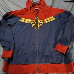 Captain Marvel Themed Hoodie